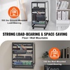 image:imageVEVOR 20U Open Frame Server Rack 2340 Adjustable Depth Free Standing or Wall Mount Network Server Rack 4 Post AV Rack with Casters Holds All Your Networking IT Equipment AV Gear Router Modem20U