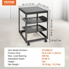 image:imageVEVOR 20U Open Frame Server Rack 2340 Adjustable Depth Free Standing or Wall Mount Network Server Rack 4 Post AV Rack with Casters Holds All Your Networking IT Equipment AV Gear Router Modem12U