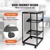 image:imageVEVOR 20U Open Frame Server Rack 2340 Adjustable Depth Free Standing or Wall Mount Network Server Rack 4 Post AV Rack with Casters Holds All Your Networking IT Equipment AV Gear Router Modem20U