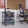 image:imageVEVOR 20U Open Frame Server Rack 2340 Adjustable Depth Free Standing or Wall Mount Network Server Rack 4 Post AV Rack with Casters Holds All Your Networking IT Equipment AV Gear Router Modem12U