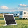 image:imageVEVOR 20W 12V Solar Battery Trickle Charger Maintainer Mono Solar Panel Battery Charger with Builtin MPPT Controller amp Adjustable Mount Bracket IP65 Waterproof for Car Boat RV Trailer House Roof20W