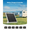 image:imageVEVOR 20W 12V Solar Battery Trickle Charger Maintainer Mono Solar Panel Battery Charger with Builtin MPPT Controller amp Adjustable Mount Bracket IP65 Waterproof for Car Boat RV Trailer House Roof20W