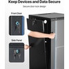 image:imageVEVOR 22U Server Rack Cabinet Network Cabinet Wall Mount 236 in Depth Network Rack Enclosure with Locking Tempered Glass Door 4 Casters Side Panels for 19 IT Equipment AV Devices  Network Rack Enclosure Locking Tempered Glass Door with 4 Casters Side Panels Keys for 19 Inch IT Equipment AV Devices22U