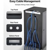 image:imageVEVOR 22U Server Rack Cabinet Network Cabinet Wall Mount 236 in Depth Network Rack Enclosure with Locking Tempered Glass Door 4 Casters Side Panels for 19 IT Equipment AV Devices  Network Rack Enclosure Locking Tempered Glass Door with 4 Casters Side Panels Keys for 19 Inch IT Equipment AV Devices22U