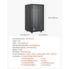 image:imageVEVOR 22U Server Rack Cabinet Network Cabinet Wall Mount 236 in Depth Network Rack Enclosure with Locking Tempered Glass Door 4 Casters Side Panels for 19 IT Equipment AV Devices  Network Rack Enclosure Locking Tempered Glass Door with 4 Casters Side Panels Keys for 19 Inch IT Equipment AV Devices22U