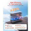 image:imageVEVOR 2PCS 400W Bifacial Solar Panels 16BB NType Monocrystalline PV Module 24 Efficiency IP65 Waterproof Solar Panel with MC4 Output amp Aluminum Frame for Car Boat RV Flat Rooftop OffGrid200W