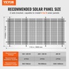 image:imageVEVOR 2Set Solar Panel Mounting Brackets 3060 Adjustable MultiPiece Brackets for 48pcs Panels Carbon Steel Ground Mount Stand for Farms RVs Boats OffGrid