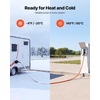 image:imageVEVOR 30 Amp 25 Feet RV Power Cord 125V 3750W Heavy Duty 103 Gauge STW Generator Cord NEMA TT30P to NEMA L530R with Twist Lock Indicator Light Grip Handle 15A Adapter for RV Trailer Orange