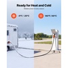 image:imageVEVOR 30 Amp 25 Feet RV Power Cord 125V 3750W Heavy Duty 103 Gauge STW Generator Cord NEMA TT30P to NEMA L530R with Twist Lock Indicator Light Grip Handle 15A Adapter for RV Trailer Black
