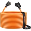image:imageVEVOR 30 Amp 75 Feet RV Extension Cord 125V 2500W Heavy Duty 103 Gauge STW RV Power Cord NEMA TT30P to NEMA TT30R with Power Indicator Cord Organizer 15A Adapter for Camper Travel Trailer
