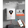 image:imageVEVOR 3000W Hybrid Solar Inverter 24V DC to 230V AC Pure Sine Wave Power Inverter Builtin 80A MPPT Solar Charge Controller Works with Lead Acid Lithium Battery for Home Camper OffGrid NO WiFi24V to 120V 3000W