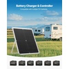 image:imageVEVOR 30W 12V Solar Panel Battery Charger Solar Battery Trickle Charger Maintainer with Intelligent MPPT Controller amp Adjustable Mount Bracket IP67 Waterproof for Car Boat RV Motorcycle Trailer30W