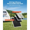 image:imageVEVOR 30W 12V Solar Panel Battery Charger Solar Battery Trickle Charger Maintainer with Intelligent MPPT Controller amp Adjustable Mount Bracket IP67 Waterproof for Car Boat RV Motorcycle Trailer30W