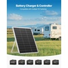 image:imageVEVOR 30W 12V Solar Panel Battery Charger Solar Battery Trickle Charger Maintainer with Intelligent MPPT Controller amp Adjustable Mount Bracket IP67 Waterproof for Car Boat RV Motorcycle Trailer25W