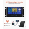 image:imageVEVOR 30W 12V Solar Panel Battery Charger Solar Battery Trickle Charger Maintainer with Intelligent MPPT Controller amp Adjustable Mount Bracket IP67 Waterproof for Car Boat RV Motorcycle Trailer30W
