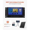 image:imageVEVOR 30W 12V Solar Panel Battery Charger Solar Battery Trickle Charger Maintainer with Intelligent MPPT Controller amp Adjustable Mount Bracket IP67 Waterproof for Car Boat RV Motorcycle Trailer25W