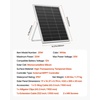 image:imageVEVOR 30W 12V Solar Panel Battery Charger Solar Battery Trickle Charger Maintainer with Intelligent MPPT Controller amp Adjustable Mount Bracket IP67 Waterproof for Car Boat RV Motorcycle Trailer25W