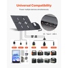 image:imageVEVOR 30W Foldable Solar Panel Charger 16BB NType Monocrystalline Solar Panel 24 Efficiency UltraLight Portable with USBA USBA QC30 amp TypeC Ports for Camping Backpacking Phones Tablets60W