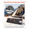 image:imageVEVOR 30W Foldable Solar Panel Charger 16BB NType Monocrystalline Solar Panel 24 Efficiency UltraLight Portable with USBA USBA QC30 amp TypeC Ports for Camping Backpacking Phones Tablets30W