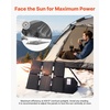 image:imageVEVOR 30W Foldable Solar Panel Charger 16BB NType Monocrystalline Solar Panel 24 Efficiency UltraLight Portable with USBA USBA QC30 amp TypeC Ports for Camping Backpacking Phones Tablets60W