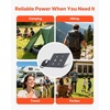 image:imageVEVOR 30W Foldable Solar Panel Charger 16BB NType Monocrystalline Solar Panel 24 Efficiency UltraLight Portable with USBA USBA QC30 amp TypeC Ports for Camping Backpacking Phones Tablets60W