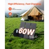 image:imageVEVOR 30W Foldable Solar Panel Charger 16BB NType Monocrystalline Solar Panel 24 Efficiency UltraLight Portable with USBA USBA QC30 amp TypeC Ports for Camping Backpacking Phones Tablets60W