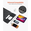 image:imageVEVOR 30W Foldable Solar Panel Charger 16BB NType Monocrystalline Solar Panel 24 Efficiency UltraLight Portable with USBA USBA QC30 amp TypeC Ports for Camping Backpacking Phones Tablets30W