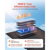 image:imageVEVOR 30W Foldable Solar Panel Charger 16BB NType Monocrystalline Solar Panel 24 Efficiency UltraLight Portable with USBA USBA QC30 amp TypeC Ports for Camping Backpacking Phones Tablets30W