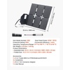 image:imageVEVOR 30W Foldable Solar Panel Charger 16BB NType Monocrystalline Solar Panel 24 Efficiency UltraLight Portable with USBA USBA QC30 amp TypeC Ports for Camping Backpacking Phones Tablets60W