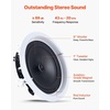 image:imageVEVOR 4 PCs 8 Inch in Ceiling Speakers 400W Flush Mount Ceiling amp inWall Speakers System with 8 Woofer1 Tweeter for Home Kitchen Living Room Bedroom or Covered Outdoor Porches150W2