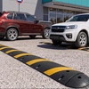 image:imageVEVOR 40 in Rubber Speed Bump 2 Pack 2 Channel Heavy Duty Traffic Speed Hump 22000 lbsAxle Load Capacity Cable Protector Ramp with Expansion Screws for Asphalt Concrete Gravel Driveway and Road1 Pack6FT