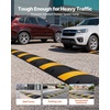 image:imageVEVOR 40 in Rubber Speed Bump 2 Pack 2 Channel Heavy Duty Traffic Speed Hump 22000 lbsAxle Load Capacity Cable Protector Ramp with Expansion Screws for Asphalt Concrete Gravel Driveway and Road2 Pack6FT