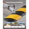 image:imageVEVOR 40 in Rubber Speed Bump 2 Pack 2 Channel Heavy Duty Traffic Speed Hump 22000 lbsAxle Load Capacity Cable Protector Ramp with Expansion Screws for Asphalt Concrete Gravel Driveway and Road2 Pack3FT