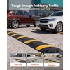 image:imageVEVOR 40 in Rubber Speed Bump 2 Pack 2 Channel Heavy Duty Traffic Speed Hump 22000 lbsAxle Load Capacity Cable Protector Ramp with Expansion Screws for Asphalt Concrete Gravel Driveway and Road1 Pack6FT