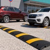 image:imageVEVOR 40 in Rubber Speed Bump 2 Pack 2 Channel Heavy Duty Traffic Speed Hump 22000 lbsAxle Load Capacity Cable Protector Ramp with Expansion Screws for Asphalt Concrete Gravel Driveway and Road2 Pack6FT
