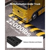 image:imageVEVOR 40 in Rubber Speed Bump 2 Pack 2 Channel Heavy Duty Traffic Speed Hump 22000 lbsAxle Load Capacity Cable Protector Ramp with Expansion Screws for Asphalt Concrete Gravel Driveway and Road2 Pack3FT