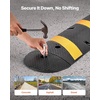 image:imageVEVOR 40 in Rubber Speed Bump 2 Pack 2 Channel Heavy Duty Traffic Speed Hump 22000 lbsAxle Load Capacity Cable Protector Ramp with Expansion Screws for Asphalt Concrete Gravel Driveway and Road1 Pack6FT