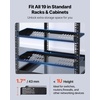 image:imageVEVOR 4PCS 1U Server Rack Shelf Universal Vented Rack Mount Cantilever Tray  for 19 Inch Network Equipment Rack amp Cabinet 10 Deep Rack Mount Shelf 50 lbs Max Weight Capacity Good Air Circulation1U4PCS
