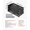 image:imageVEVOR 4PCS 1U Server Rack Shelf Universal Vented Rack Mount Cantilever Tray  for 19 Inch Network Equipment Rack amp Cabinet 10 Deep Rack Mount Shelf 50 lbs Max Weight Capacity Good Air Circulation1U4PCS