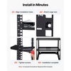 image:imageVEVOR 4PCS 1U Server Rack Shelf Universal Vented Rack Mount Cantilever Tray  for 19 Inch Network Equipment Rack amp Cabinet 10 Deep Rack Mount Shelf 50 lbs Max Weight Capacity Good Air Circulation1U4PCS