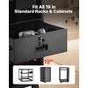 image:imageVEVOR 4U Rack Drawer Lockable Server Cabinet Case 138 Depth Server Rack Mount Drawer for 19 Network EquipmentDJAV Rack or Cabinet Enclosure 50 lbs Max Load with Cable Management Holes4U