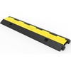 image:imageVEVOR 5 Channel Rubber Cable Protector Ramp Heavy Duty Wire Cord Cover  18000Lbs Load Capacity for Driveway Modular Interlocking Connection Cable Traffic Speed Bump with FlipOpen Top Cover2 Channel