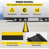 image:imageVEVOR 5 Channel Rubber Cable Protector Ramp Heavy Duty Wire Cord Cover  18000Lbs Load Capacity for Driveway Modular Interlocking Connection Cable Traffic Speed Bump with FlipOpen Top Cover5 Channel