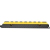 image:imageVEVOR 5 Pack Rubber Cable Protector Ramp 2 Channel Heavy Duty 66000 lbs Load Capacity Cable Wire Cord Cover Ramp Speed Bump Driveway Hose Cable Ramp Protective Cover 2Channel 5 Pack66000 lbs5 Pcs