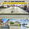 image:imageVEVOR 5 Pack Rubber Cable Protector Ramp 2 Channel Heavy Duty 66000 lbs Load Capacity Cable Wire Cord Cover Ramp Speed Bump Driveway Hose Cable Ramp Protective Cover 2Channel 5 Pack66000 lbs4 Pcs