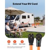 image:imageVEVOR 50 Amp 75 Feet RV Extension Cord 125V250V 7500W Heavy Duty 63  81 Gauge STW RV Power Cord NEMA 1450P to NEMA 1450R with Power Indicator Cord Organizer 15A Adapter for Camper Trailer
