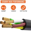 image:imageVEVOR 50 Amp Generator Cord 50 Feet 125250V RV Power Cord NEMA 1450P to SS250R with Twist Lock Grip Handle Heavy Duty 6AWG3  8AWG1 Generator Cable for RV Camper Generator to House Orange15 FT