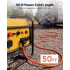 image:imageVEVOR 50 Amp Generator Cord 50 Feet 125250V RV Power Cord NEMA 1450P to SS250R with Twist Lock Grip Handle Heavy Duty 6AWG3  8AWG1 Generator Cable for RV Camper Generator to House Orange50 ft