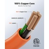 image:imageVEVOR 50 Amp Generator Cord 50 Feet 125250V RV Power Cord NEMA 1450P to SS250R with Twist Lock Grip Handle Heavy Duty 6AWG3  8AWG1 Generator Cable for RV Camper Generator to House Orange100 ft
