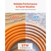 image:imageVEVOR 50 FT 30 Amp Dryer Extension Cord 3Prong NEMA 1030P to 1030R 10AWG STW Pure Copper 125250V 7500W Heavy Duty Power Cable for EV Charging Laundry Room Home Garage ETL ListedOrange